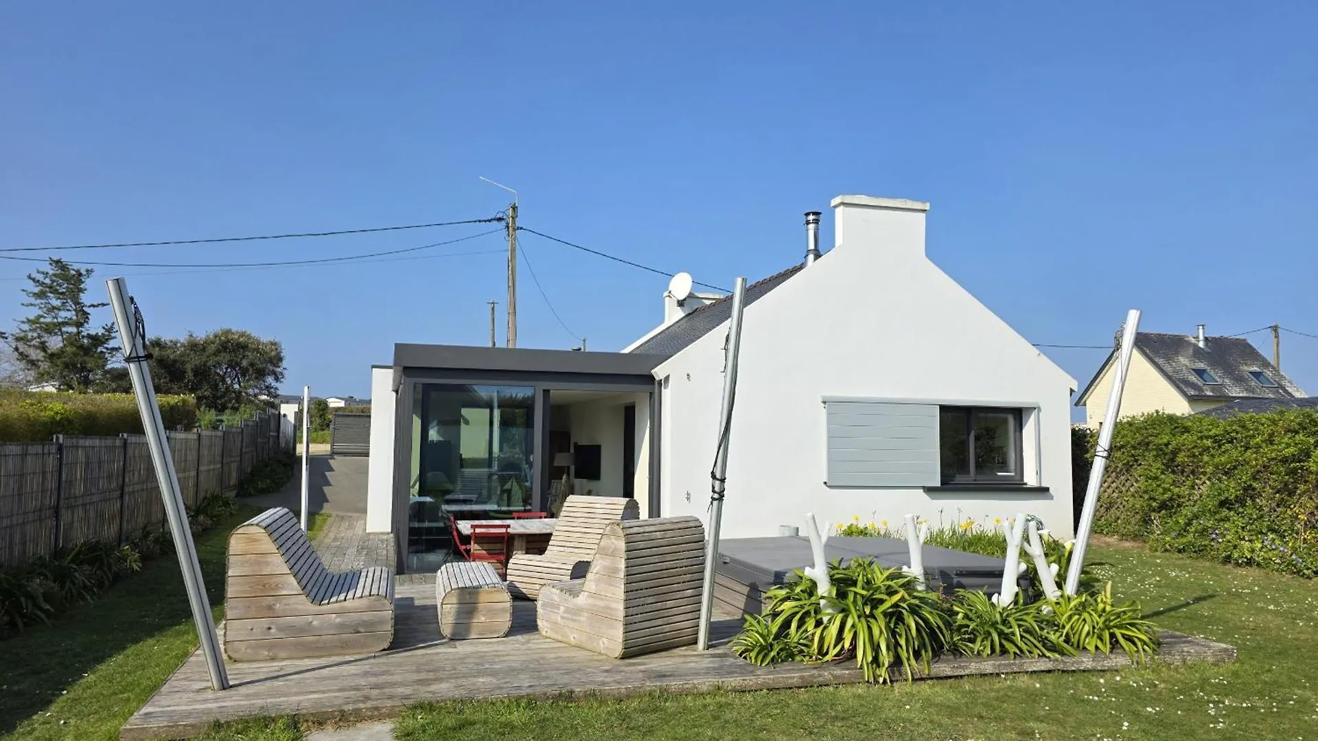 Charmante Maison Avec Jardin Clos Sur Les Dunes De Sainte Marguerite Avec Spa En Option Landéda 0*,  França